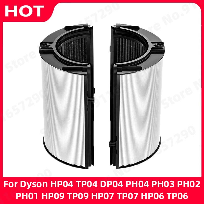 Dyson Fan Tp07 - 2 in 1 HEPAフィルター,Dyson用カーボンフィルターデバイスhp04 tp04 dp04