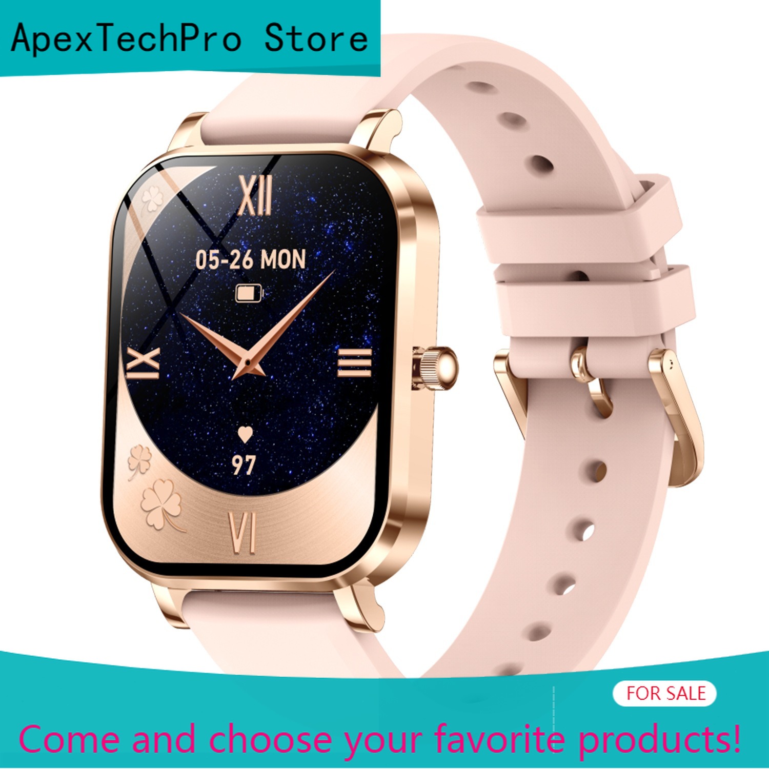 Korean Women Lifestyle - ApexTPUltra 薄型スマートウォッチ 女性用 Bluetooth通話機能 歩数計 GPSナビゲーション