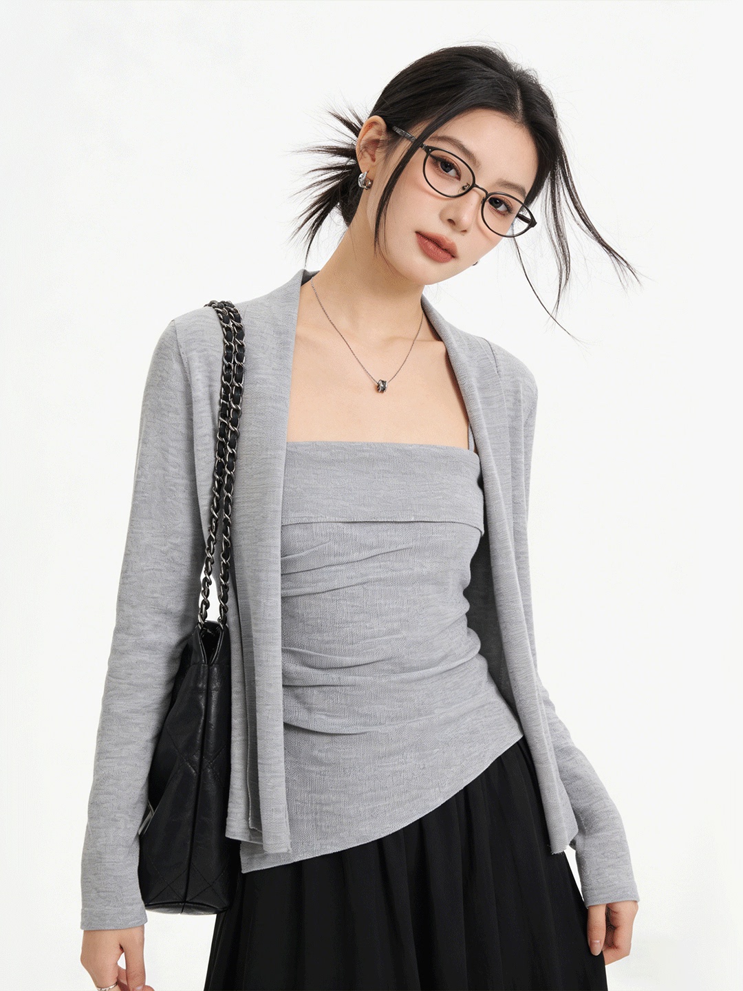Lu Life 肌に優しいショートニットカーディガン痩身ツー - Korean Women Lifestyle のレビューと価格