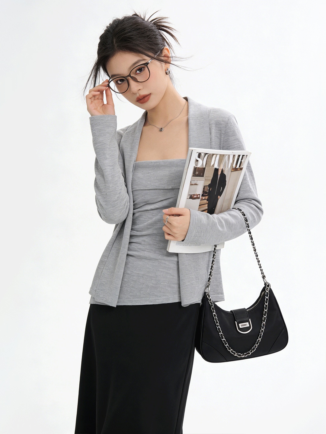 Lu Life 肌に優しいショートニットカーディガン痩身ツー - Korean Women Lifestyle のレビューと価格