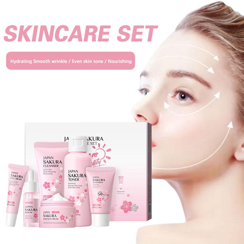 さくらスキンケアセット ギフトセット スキンケアキット 洗顔 - Korean Skincare Routine のレビューと価格