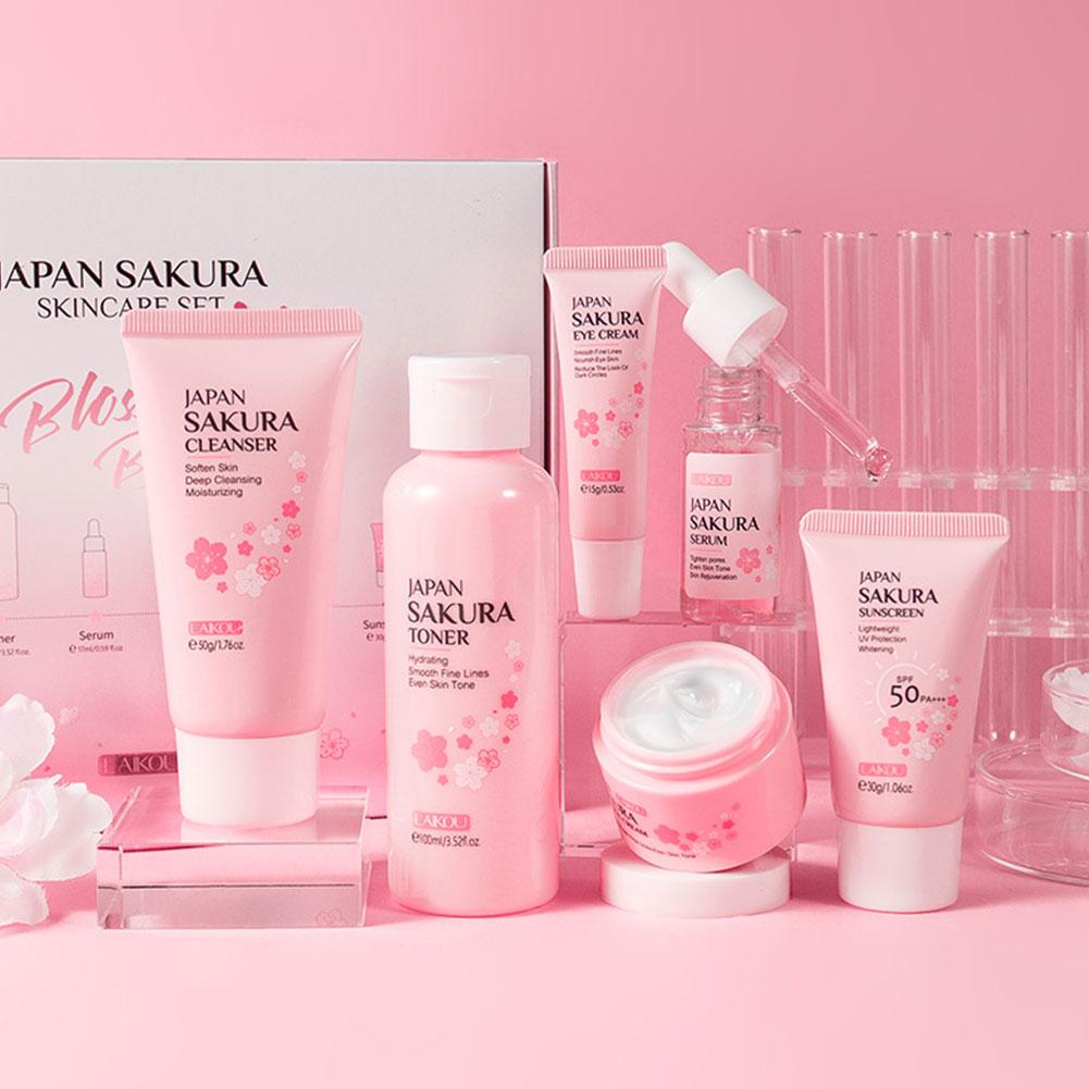 さくらスキンケアセット ギフトセット スキンケアキット 洗顔 - Korean Skincare Routine のレビューと価格